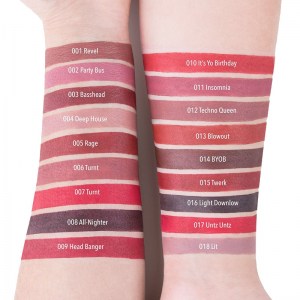 Цвета Moira Afterparty Matte Lips